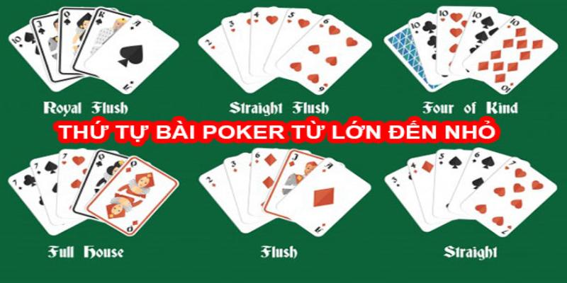 Xếp bài theo thứ tự bài Poker có quan trọng không?